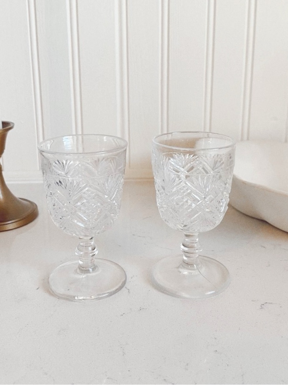 Antique Cordial Glasses
